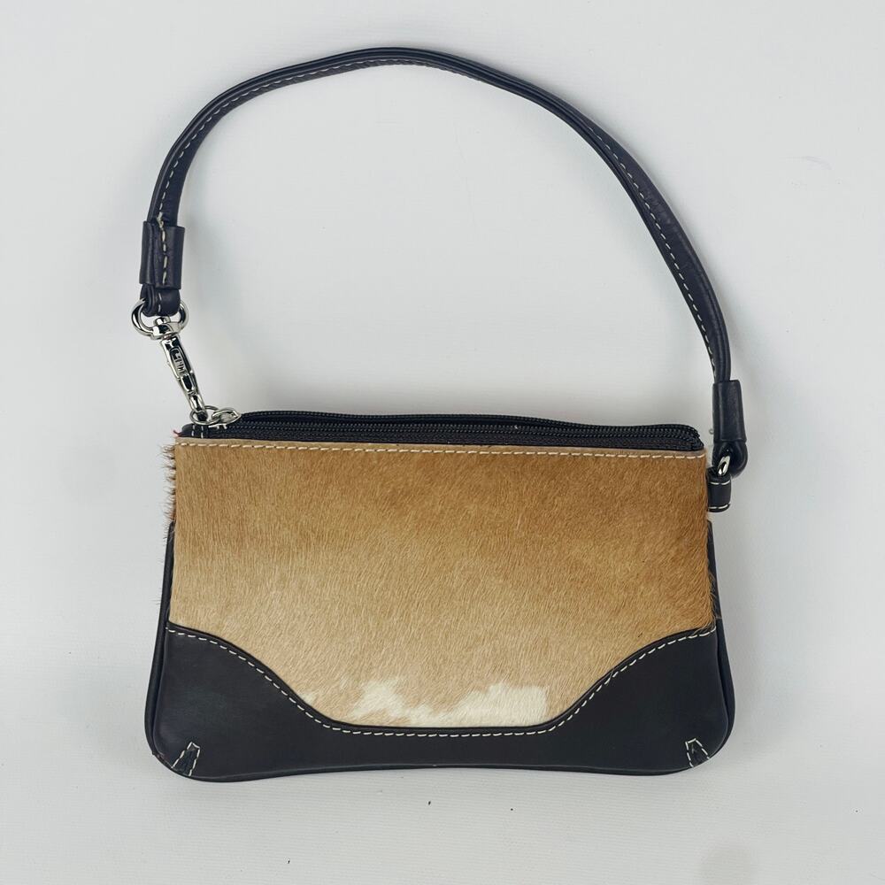 LLI New York Western Hair-on-hide Wristlet